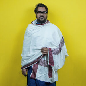 Premium Kasmiri Shawl (White)