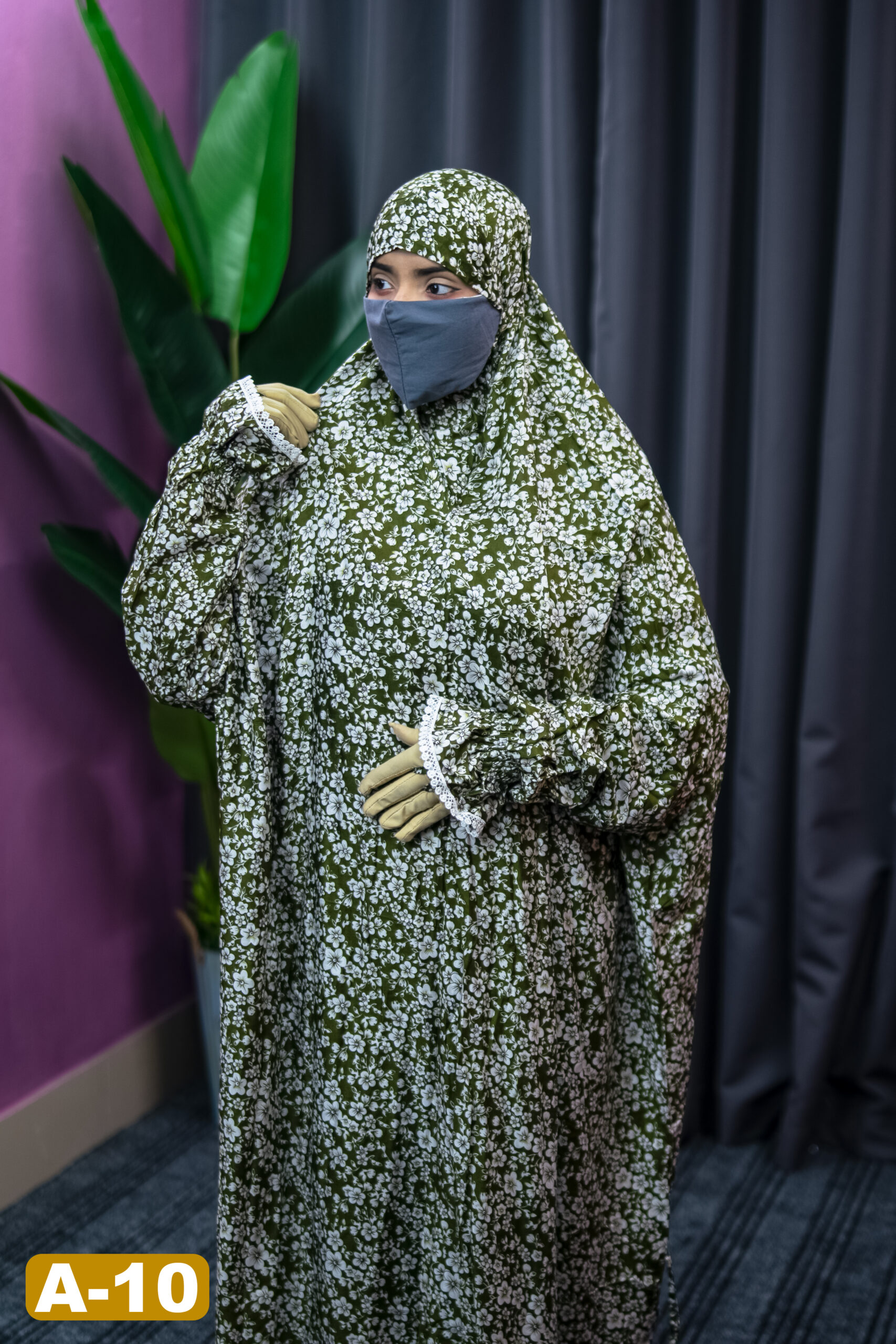 Salat Long Khimar A-10