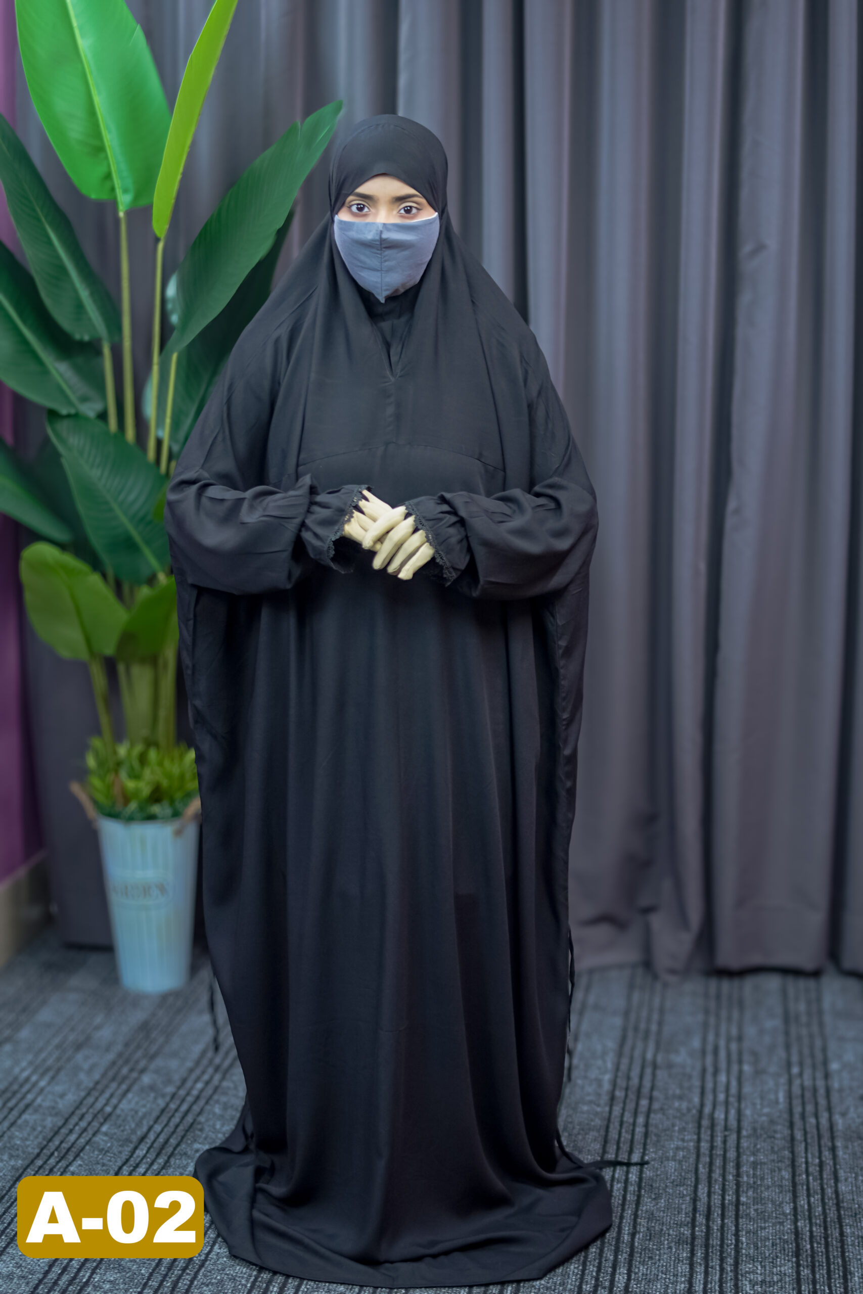 Salat Long Khimar A-02